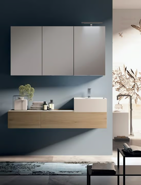 SYN 11 - Vanity unit with mirror by LASA IDEA - view 2